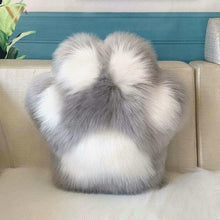 Load image into Gallery viewer, Playful Meow - Cute Cat Paw Fluffy Cushion- Review
