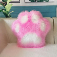 Load image into Gallery viewer, Playful Meow - Cute Cat Paw Fluffy Cushion- Review

