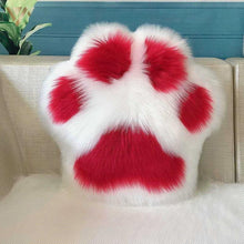 Load image into Gallery viewer, Playful Meow - Cute Cat Paw Fluffy Cushion- Review
