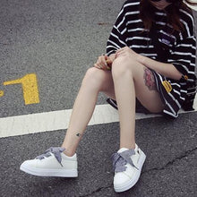 Load image into Gallery viewer, Playful Meow - Cute Meowie Cat Sneaker [Checker Shoelaces]- Review
