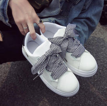 Load image into Gallery viewer, Playful Meow - Cute Meowie Cat Sneaker [Checker Shoelaces]- Review
