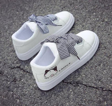 Load image into Gallery viewer, Playful Meow - Cute Meowie Cat Sneaker [Checker Shoelaces]- Review
