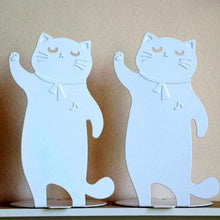 Load image into Gallery viewer, Dancing Kitty Bookends
