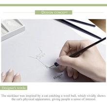 Load image into Gallery viewer, Playful Meow - Elegant 925 Silver Cat Chain Necklace- Review
