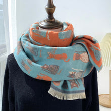 Load image into Gallery viewer, Elegant Cats Scarf

