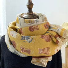 Load image into Gallery viewer, Elegant Cats Scarf
