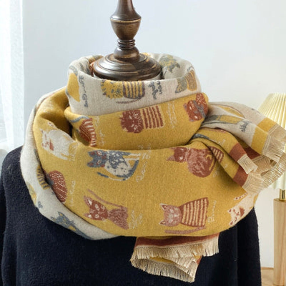 Elegant Cats Scarf