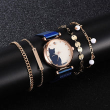 Load image into Gallery viewer, Elegant Kitty Analogue Watch Set
