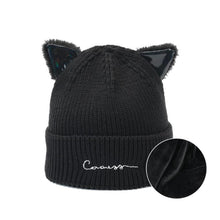 Load image into Gallery viewer, Elegant Velvet Cat Ears Beanie [Set]
