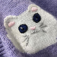 Load image into Gallery viewer, Embroidered Kitty Cardigan
