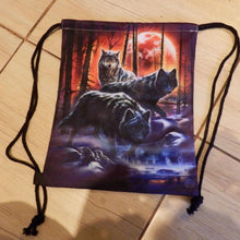 Load image into Gallery viewer, CLEARANCE - Artful Cat Drawstring Bag
