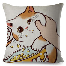Load image into Gallery viewer, CLEARANCE - Cuddle Time With Cat Cushion Case
