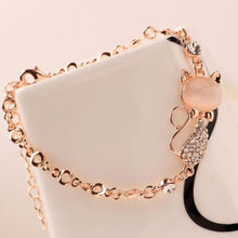 Load image into Gallery viewer, FREE - Dazzling Rhinestones Cat Bracelet

