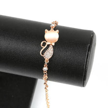 Load image into Gallery viewer, FREE - Dazzling Rhinestones Cat Bracelet
