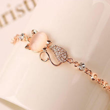 Load image into Gallery viewer, FREE - Dazzling Rhinestones Cat Bracelet

