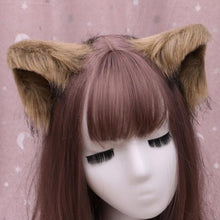 Load image into Gallery viewer, Clearance - Furry Cat Ears Hair Pins
