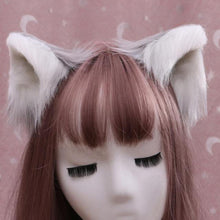 Load image into Gallery viewer, Clearance - Furry Cat Ears Hair Pins
