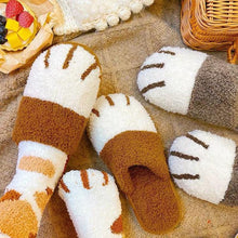 Load image into Gallery viewer, Playful Meow - Family Paws Cotton Slippers- Review

