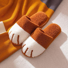 Load image into Gallery viewer, Playful Meow - Family Paws Cotton Slippers- Review
