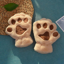Load image into Gallery viewer, Fluffy Cat Paw Hand And Ear Warmer
