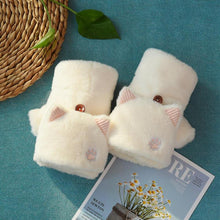 Load image into Gallery viewer, Fluffy Cat Paw Hand And Ear Warmer

