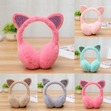 Load image into Gallery viewer, Fluffy Kitty Earmuffs

