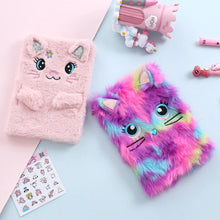 Load image into Gallery viewer, Fluffy Plush Cat Journal
