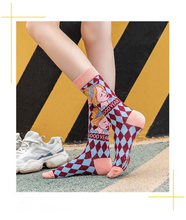 Load image into Gallery viewer, Playful Meow - French Cats Printed Socks (3pairs)- Review

