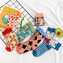 Load image into Gallery viewer, Playful Meow - French Cats Printed Socks (3pairs)- Review
