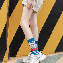 Load image into Gallery viewer, Playful Meow - French Cats Printed Socks (3pairs)- Review
