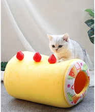 Load image into Gallery viewer, Playful Meow - Fruit Tart Cat Bed- Review
