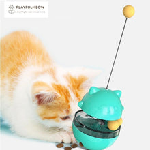 Load image into Gallery viewer, Playful Meow - Fun Tumbler Toy &amp; Slow Food Dispenser- Review
