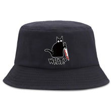 Load image into Gallery viewer, Funny Little Black Cat Bucket Hat
