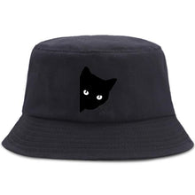 Load image into Gallery viewer, Funny Little Black Cat Bucket Hat
