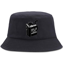 Load image into Gallery viewer, Funny Little Black Cat Bucket Hat
