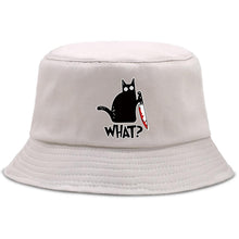 Load image into Gallery viewer, Funny Little Black Cat Bucket Hat
