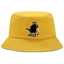 Load image into Gallery viewer, Funny Little Black Cat Bucket Hat
