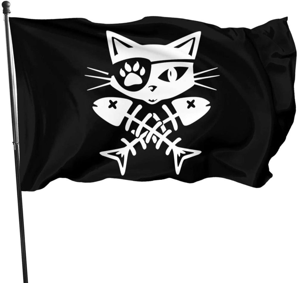 Funny Pirate Kitty Banner