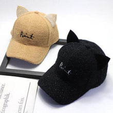 Load image into Gallery viewer, Furry Cat Ears Baseball Cap
