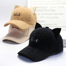 Load image into Gallery viewer, Furry Cat Ears Baseball Cap

