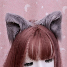 Load image into Gallery viewer, Furry Cat Ears Hair Pins
