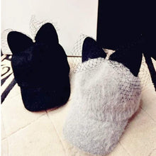 Load image into Gallery viewer, Furry Mesh Cat Ears Hat
