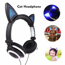 Load image into Gallery viewer, Playful Meow - Glimmering LED Cat Ear Headphones [Old and New Version]- Review
