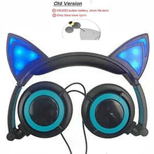 Load image into Gallery viewer, Playful Meow - Glimmering LED Cat Ear Headphones [Old and New Version]- Review
