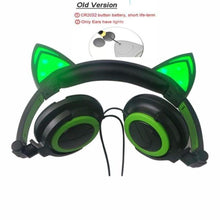 Load image into Gallery viewer, Playful Meow - Glimmering LED Cat Ear Headphones [Old and New Version]- Review
