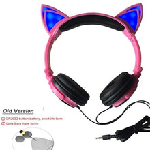 Load image into Gallery viewer, Playful Meow - Glimmering LED Cat Ear Headphones [Old and New Version]- Review

