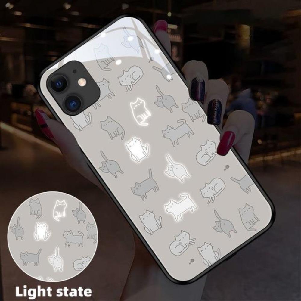 Glowing Kitty LED iPhone Case