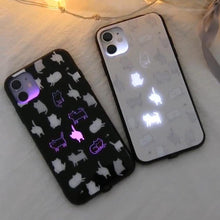 Load image into Gallery viewer, Glowing Kitty LED iPhone Case
