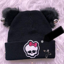 Load image into Gallery viewer, Gothic Cat Ears Beanie
