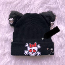 Load image into Gallery viewer, Gothic Cat Ears Beanie
